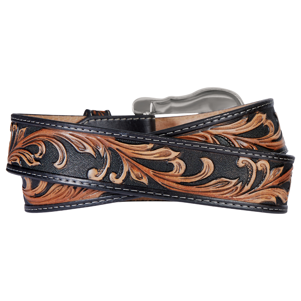 Tony Lama Ladies Westerly Ride Brown Leather Belt C41519