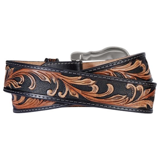 Tony Lama Ladies Westerly Ride Brown Leather Belt C41519