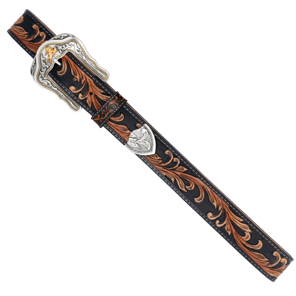 Tony Lama Ladies Westerly Ride Brown Leather Belt C41519