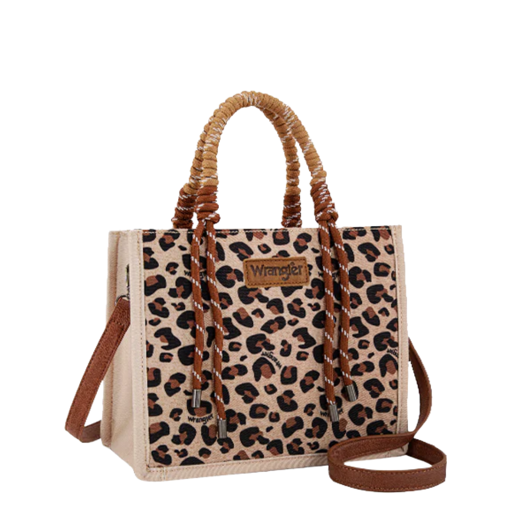 Wrangler Ladies Leopard Print Concealed Carry Tote/Crossbody WG206-8122LP