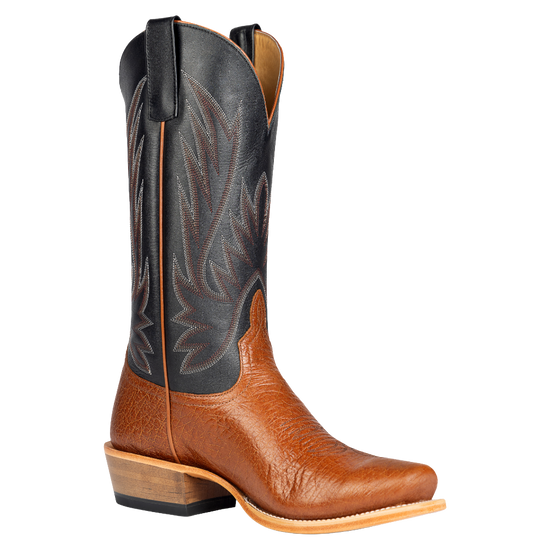Horse Power Men's Honey Bullfight Shoulder & Black Leather Boots HP9540