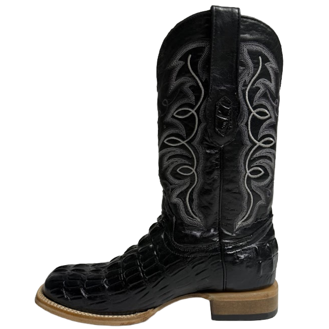Cowtown Men's Black Alligator Leather Western Boot Q6096