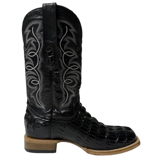 Cowtown Men's Black Alligator Leather Western Boot Q6096