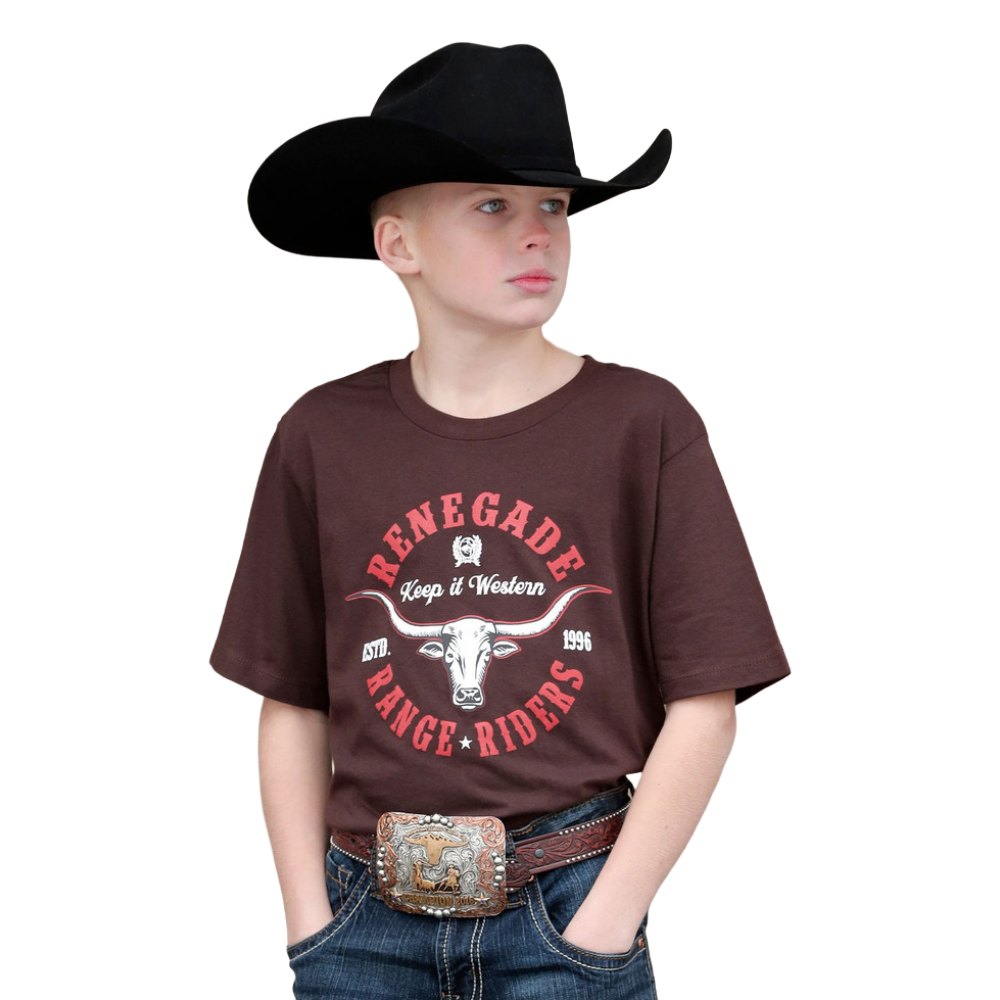 Cinch Toddler Boy's "Renegade Range Riders" Brown T-Shirt MTT7671086