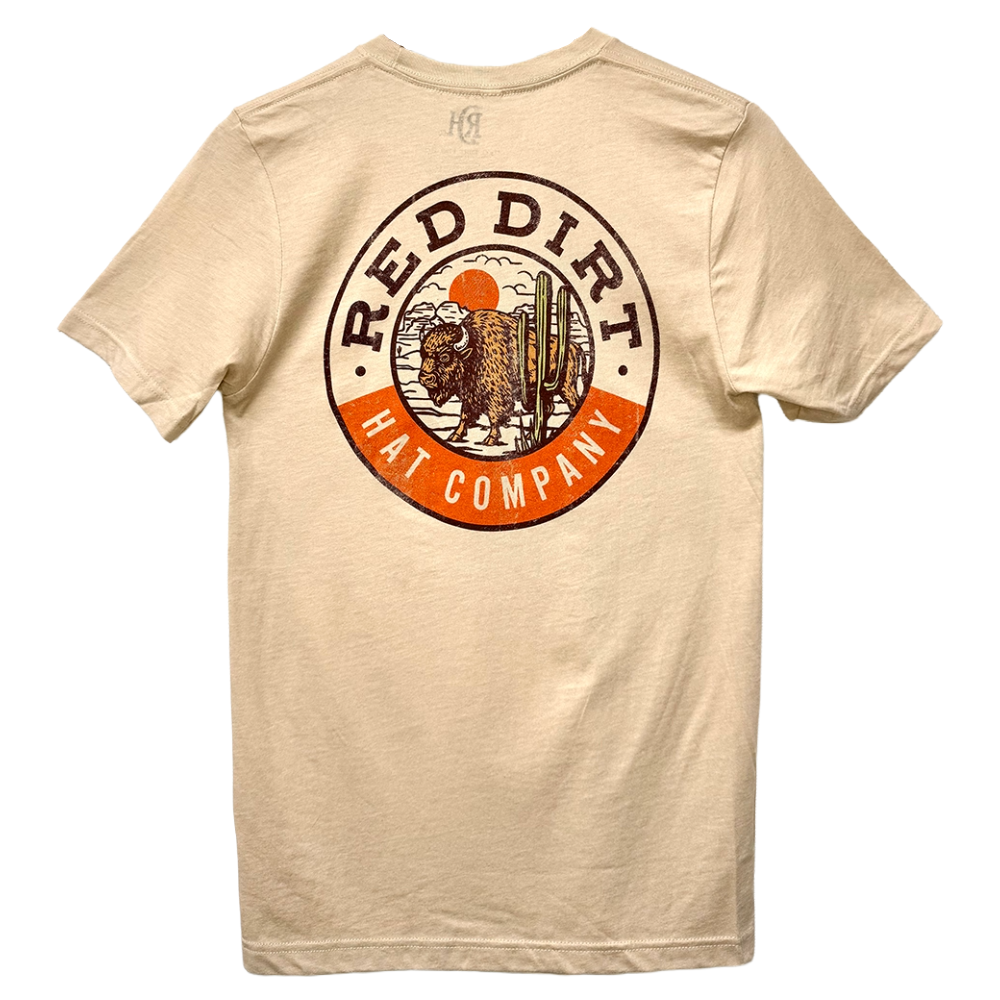 Red Dirt Men's Keep Roamin' Graphic Tan Heather T-Shirt RDHC-T-192