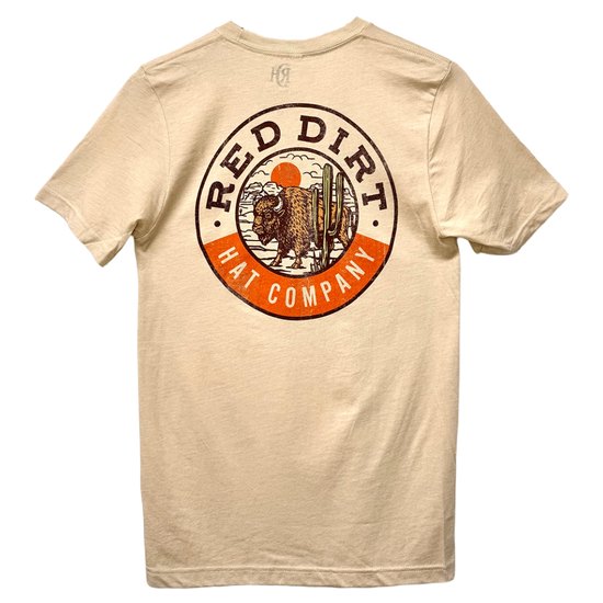 Red Dirt Men's Keep Roamin' Graphic Tan Heather T-Shirt RDHC-T-192