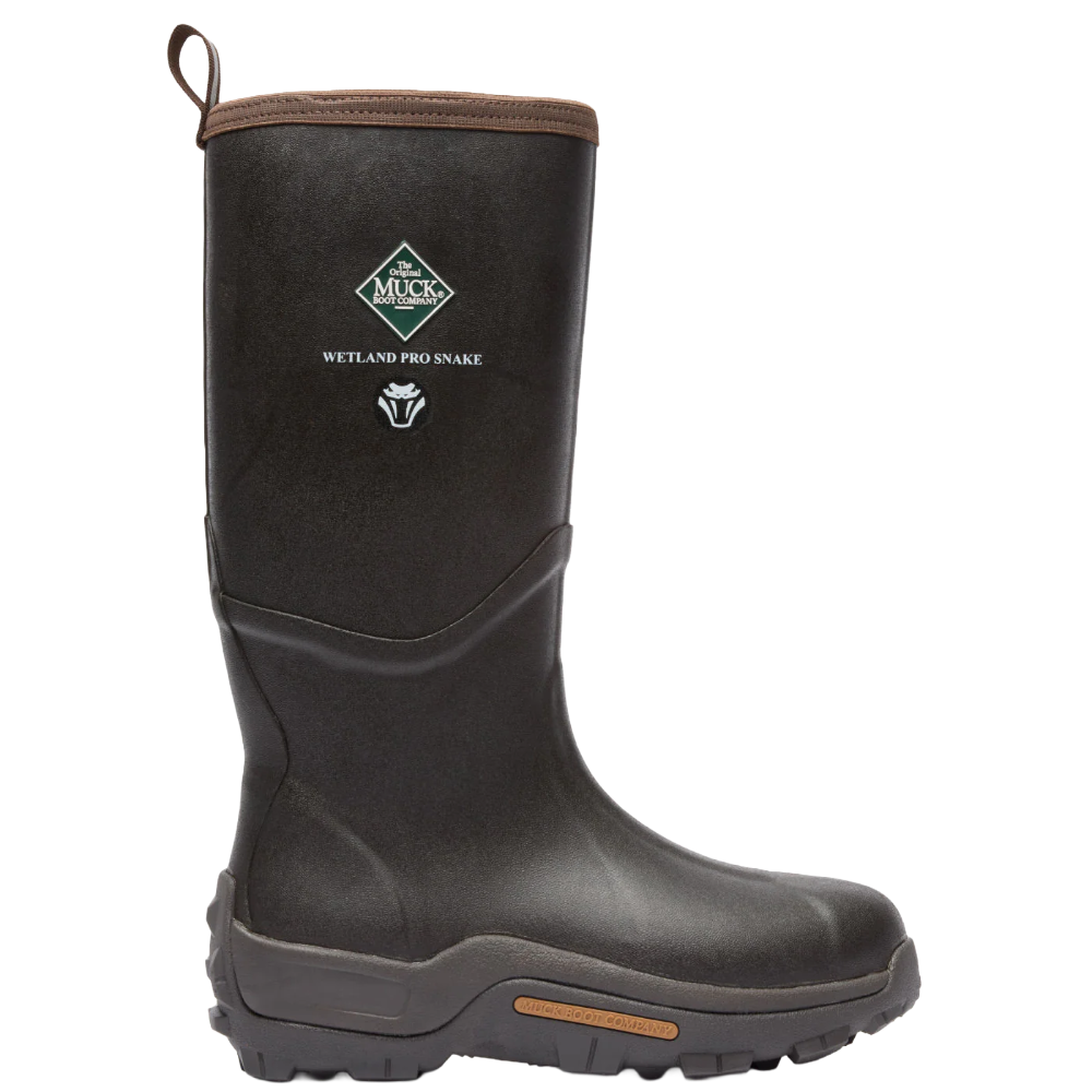 Muck Men's Wetland Pro Brown Waterproof Snake Boots