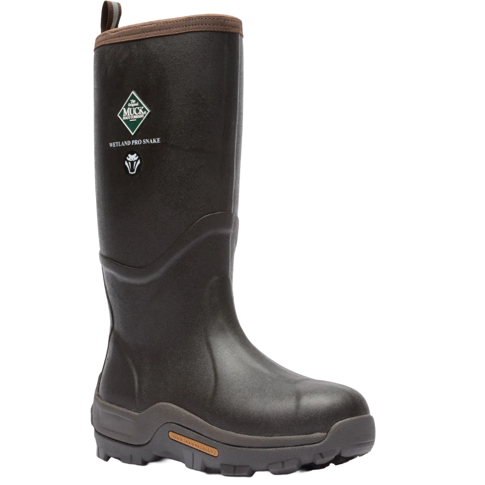Muck Men's Wetland Pro Brown Waterproof Snake Boots