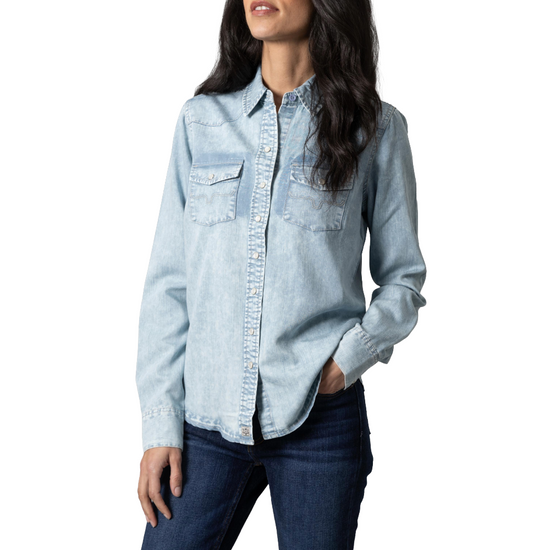 Kimes Ranch® Ladies Kc Tencel Light Blue Button Down Shirt WTO0000004-BL003