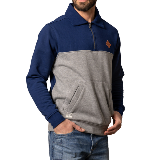 Kimes Ranch® Men's Diamond Head Navy & Grey Pullover MSW0000010-BL064