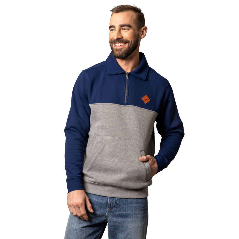 Kimes Ranch® Men's Diamond Head Navy & Grey Pullover MSW0000010-BL064