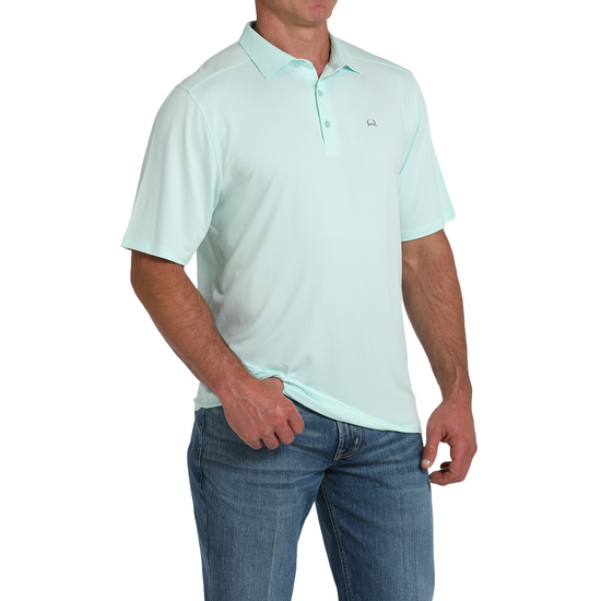 Cinch Men's Arenaflex Light Blue Polo T-Shirt MTK1863051