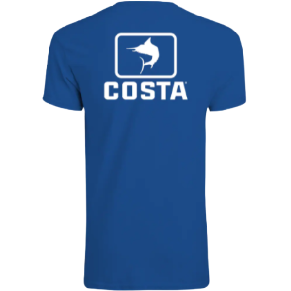 Costa Emblem Marlin Royal Blue Short Sleeve T-Shirt EMBMAR-RB