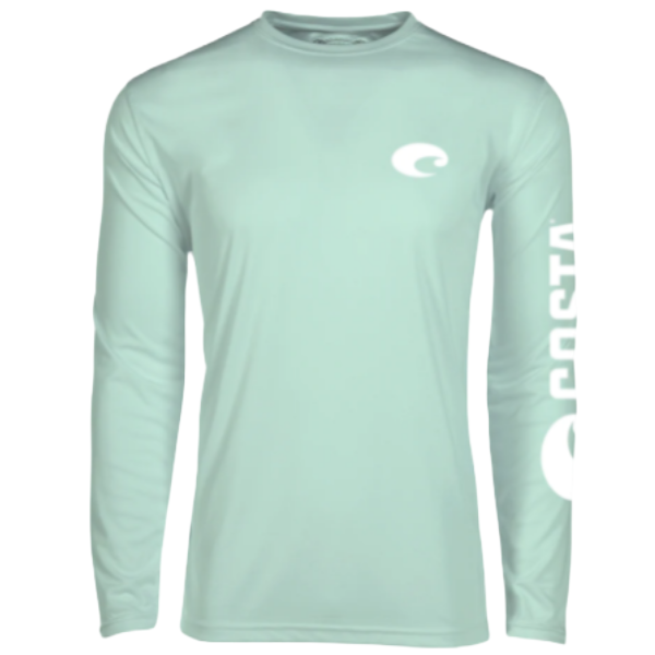 Costa Technical Crew Mint Green Long Sleeve Shirt TECHCREW-MT