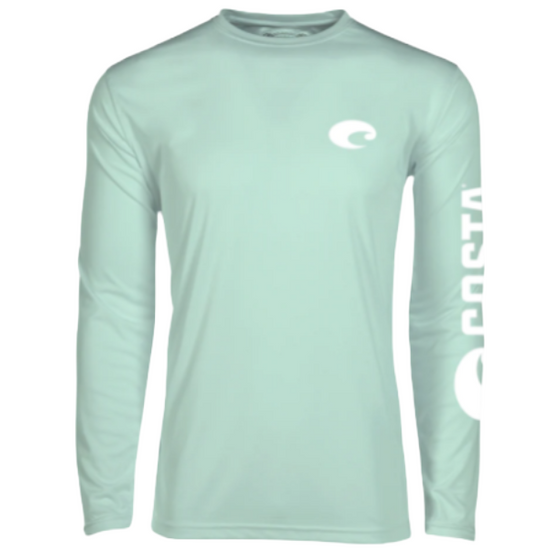 Costa Technical Crew Mint Green Long Sleeve Shirt TECHCREW-MT
