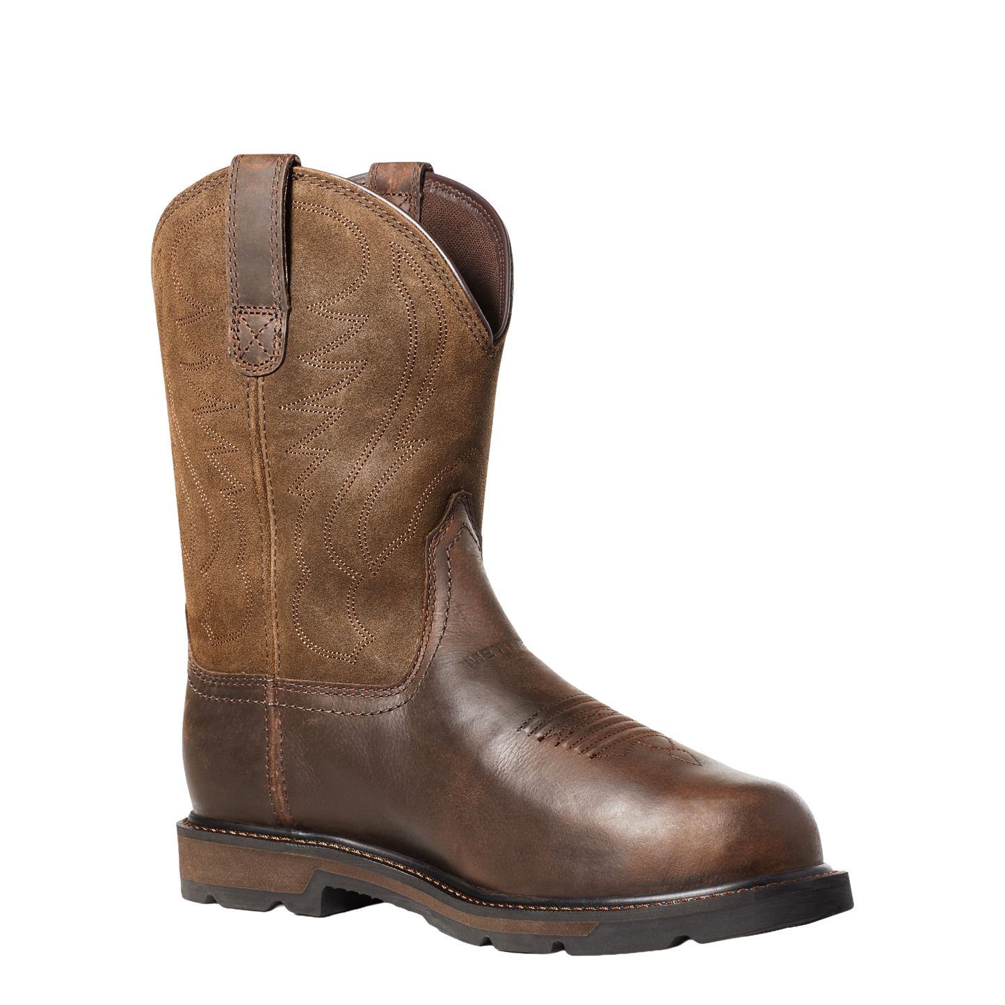 Ariat Men's Groundbreaker Met Guard Brown Steel Toe Work Boots 10036107