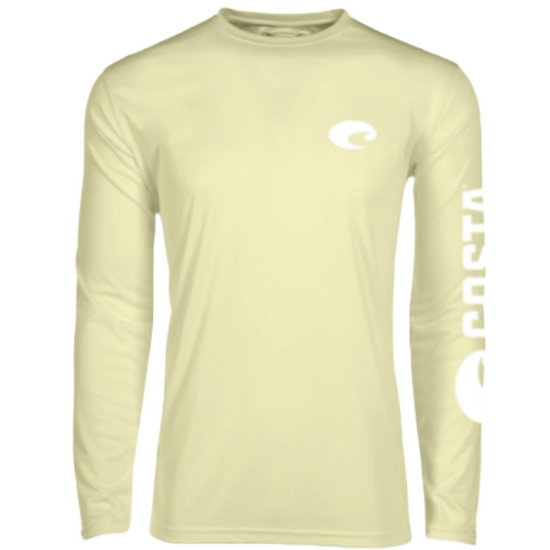 Costa Technical Crew Yellow Long Sleeve Shirt TECHCREW-Y