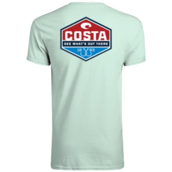 Costa Tech Trinity Mint Green Short Sleeve T-Shirt TECHTRINITY-MT