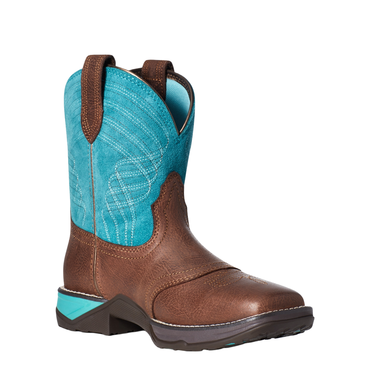 Ariat® Ladies Anthem Shortie Dark Cottage & Turquoise Boots 10035776