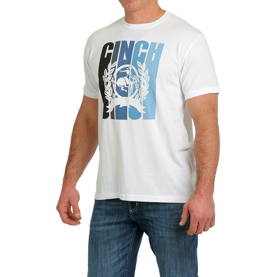 Cinch® Men's Logo Ombre Graphic White T-Shirt MTT1690550
