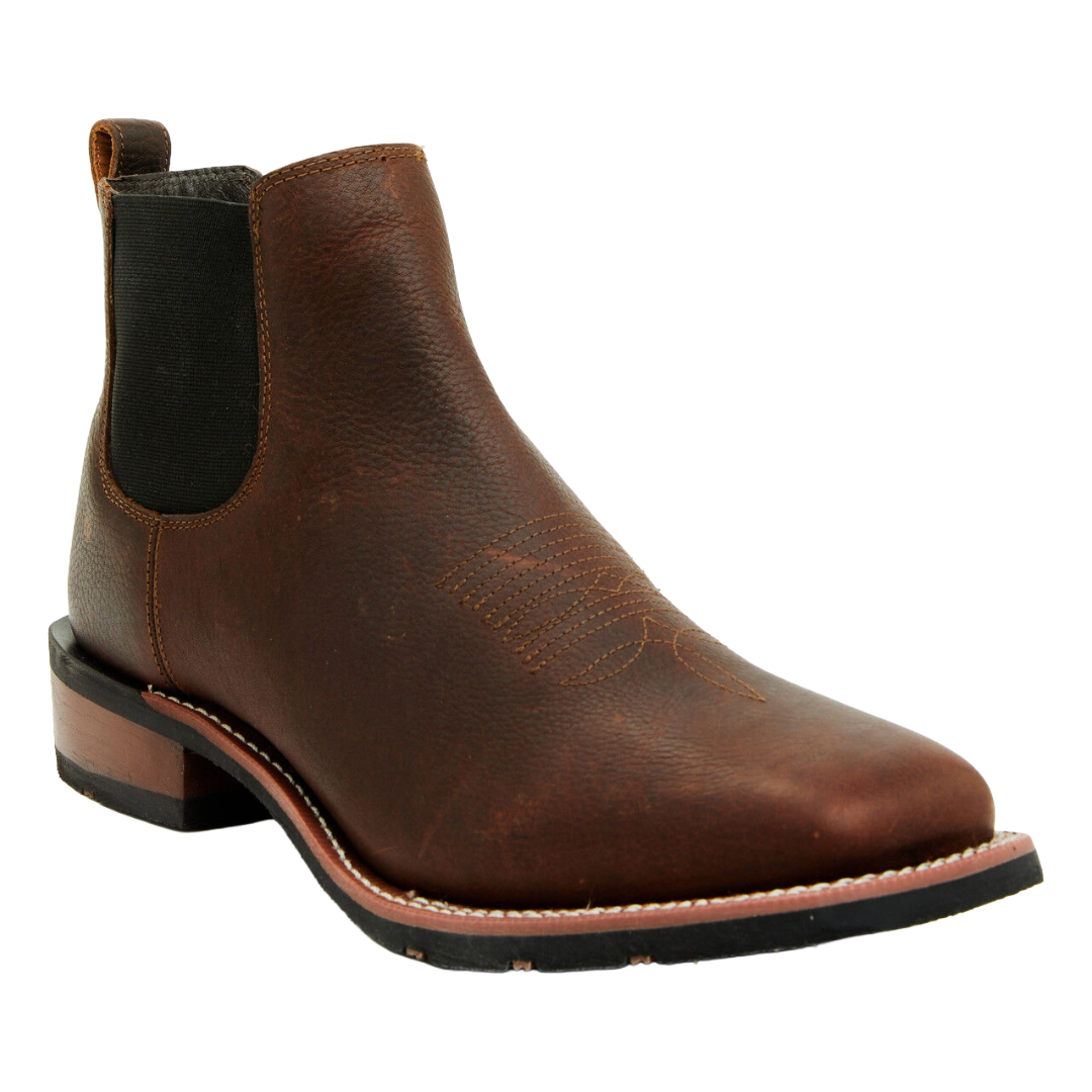 Laredo Men's Devin Dark Brown Leather Ankle Boot 70010