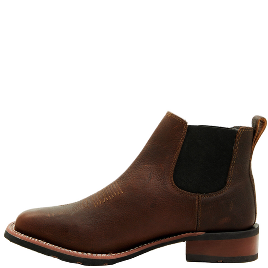 Laredo Men's Devin Dark Brown Leather Ankle Boot 70010