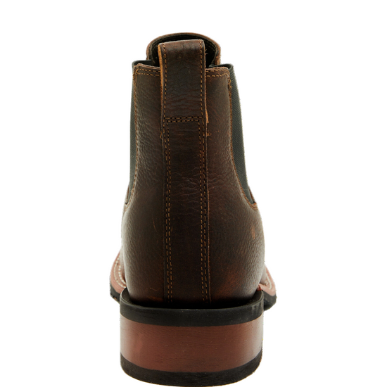 Laredo Men's Devin Dark Brown Leather Ankle Boot 70010