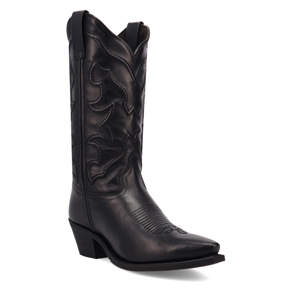 Dan Post Ladies Reva Black Leather Boot 20045 - Wild West Boot Store
