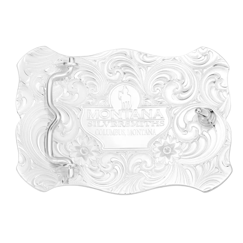 Montana Silversmiths Painted Canyon With Bull Rider Belt Buckle 57510-205H - Wild West Boot Store