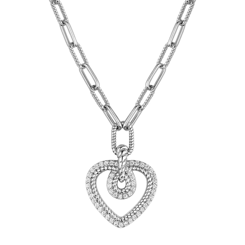 Montana Silversmiths Heart Of Radiance Crystal Necklace NC6472 - Wild West Boot Store