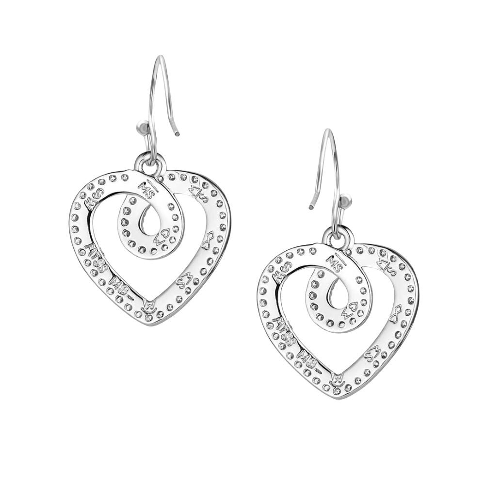 Montana Silversmiths Heart Of Radiance Crystal Dangle Earrings ER6472 - Wild West Boot Store