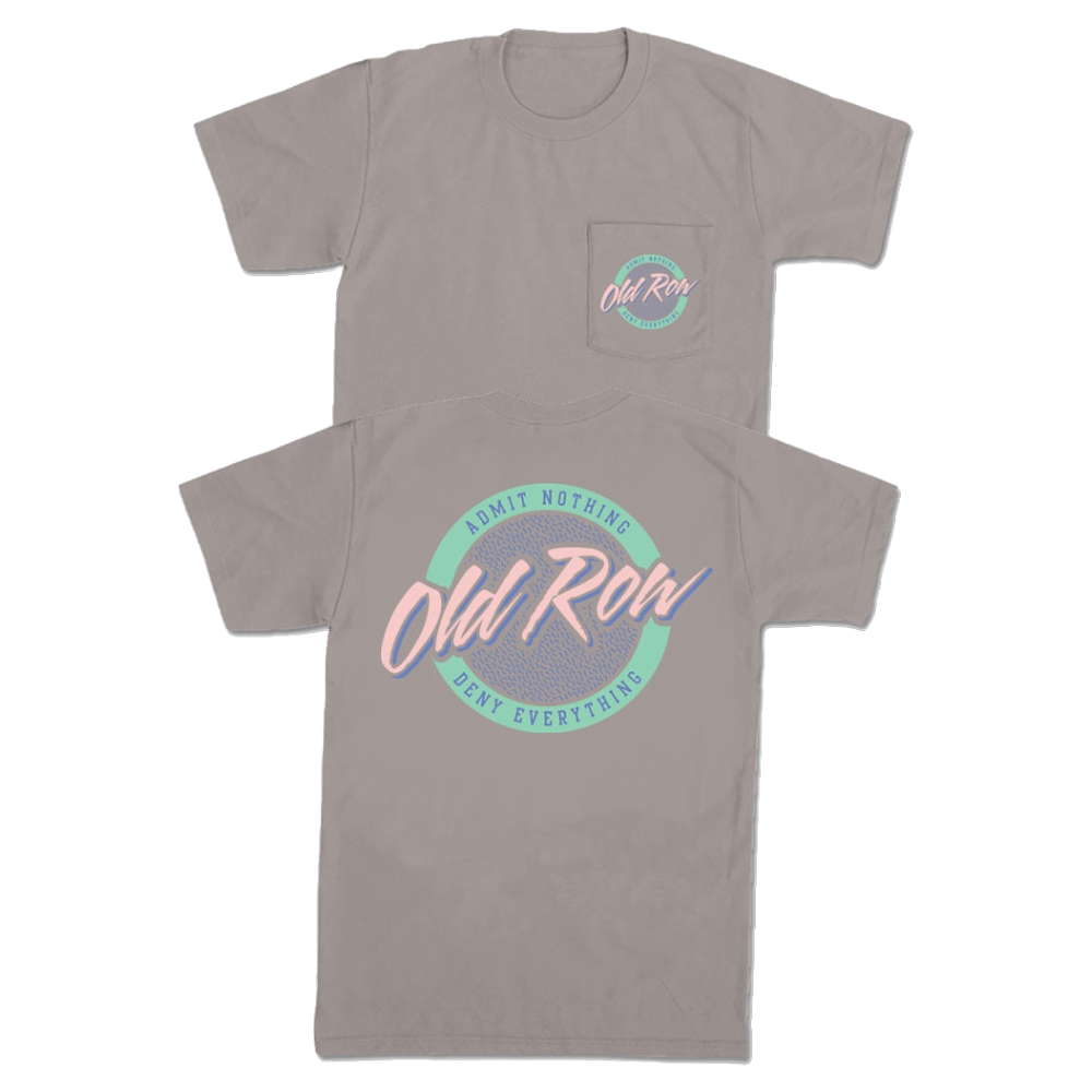 Old Row Men's Grey Circle Logo Pocket T-Shirt WROW3259