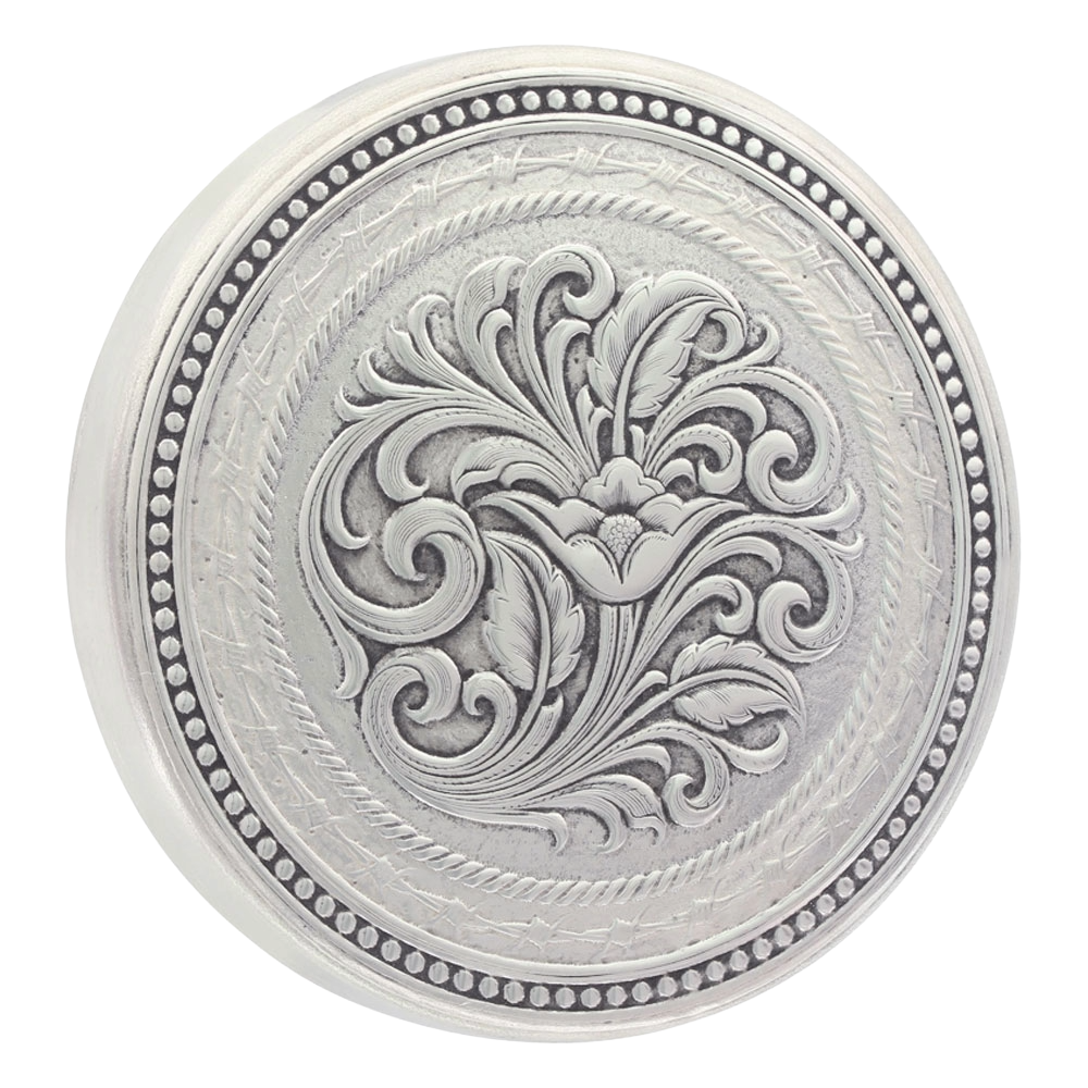 Montana Silversmiths New Traditions Stars and Barbed Wire Snuff Lid LID8NF - Wild West Boot Store