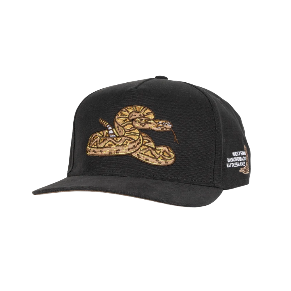 Sendero Provisions Co. Black Rattlesnake Cap SPCH125S36AZZ - Wild West Boot Store