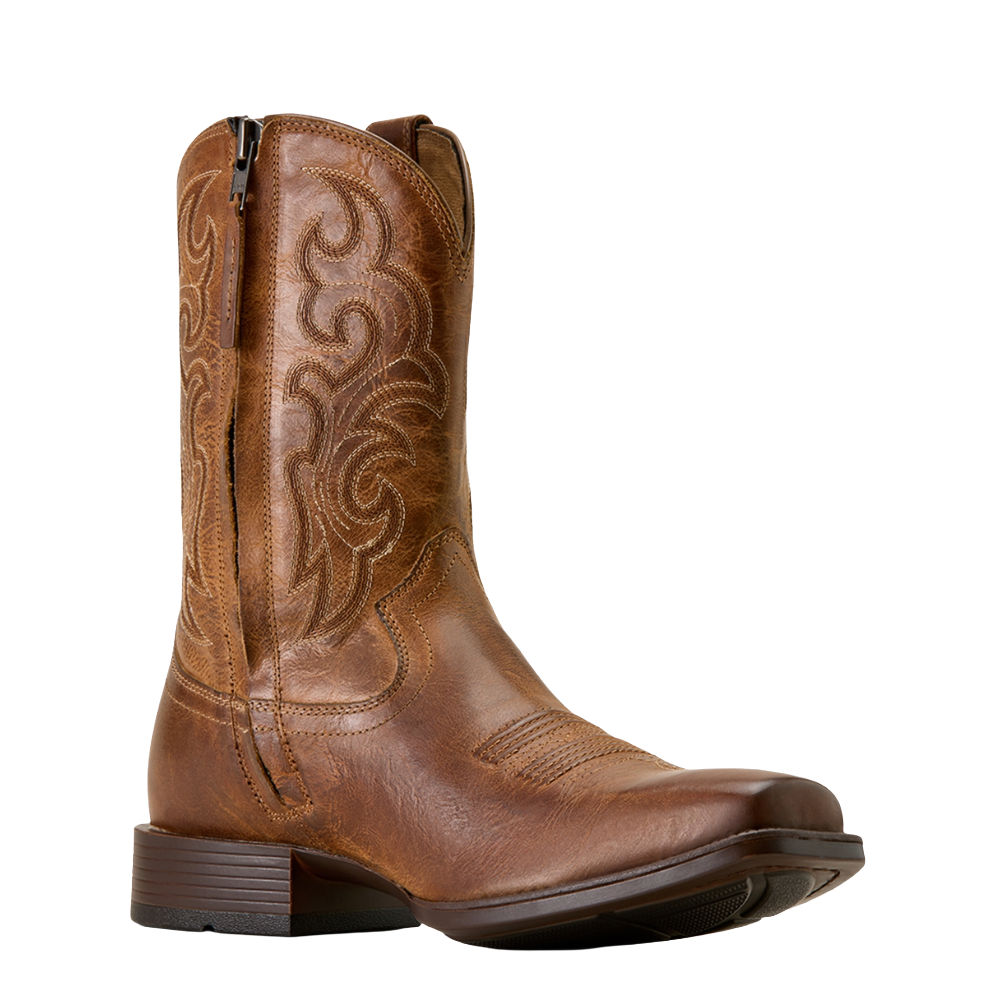 Ariat Men's Bodie Embroidered Honey Tan Western Boot 10074187