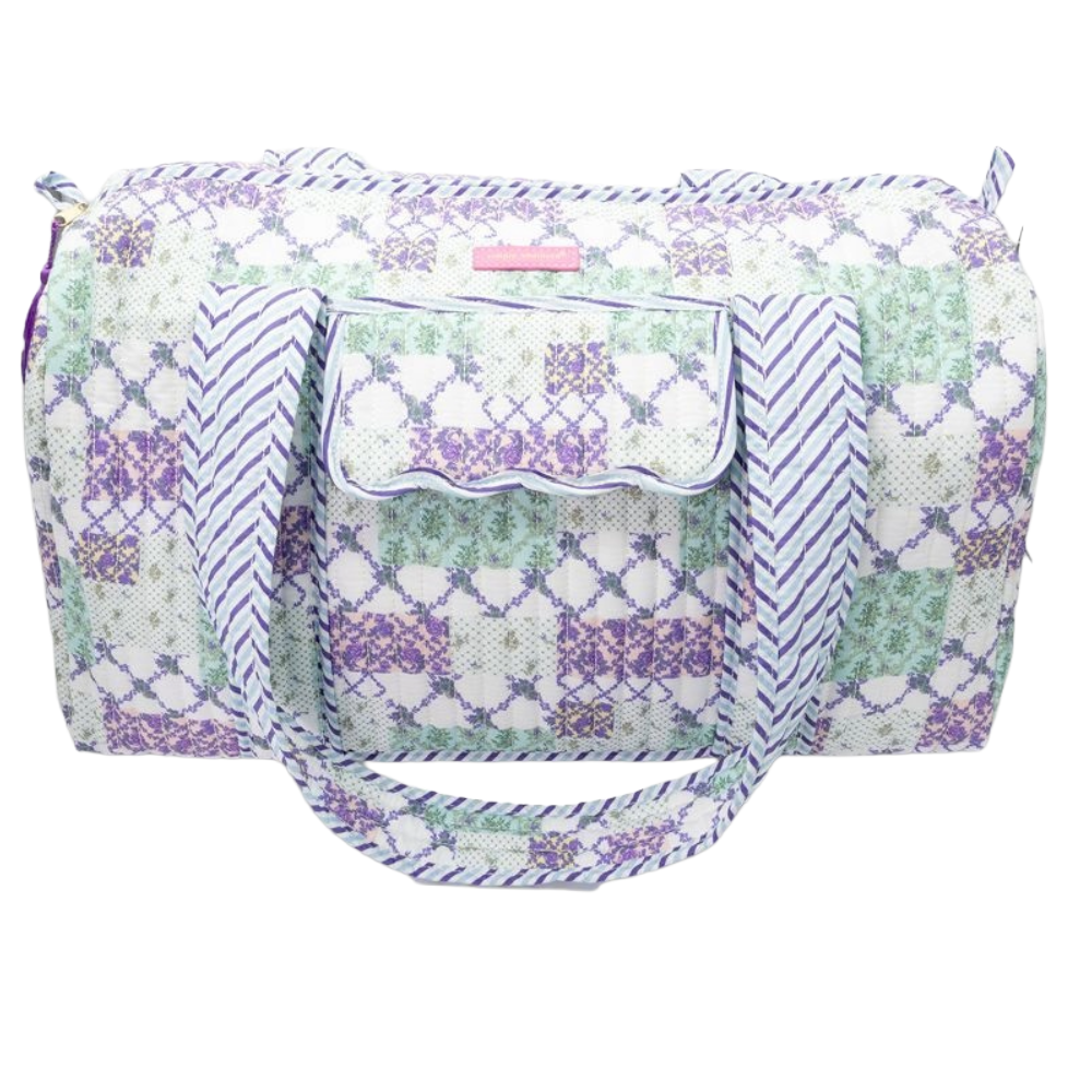 Simply Southern Ladies Quilted Duffle Bag 0126-BAG-QLTD-DFFL-TRLPTCH - Wild West Boot Store
