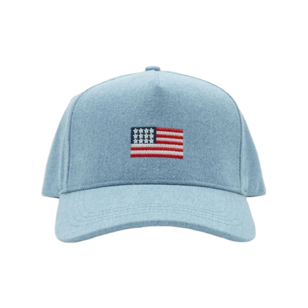 Simply Southern Ladies Denim Flag Hat 0126-HAT-FLAG - Wild West Boot Store