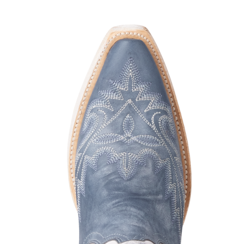 Lane Ladies Lexington Washed Denim & Matte White Western Boot LB2602A - Wild West Boot Store