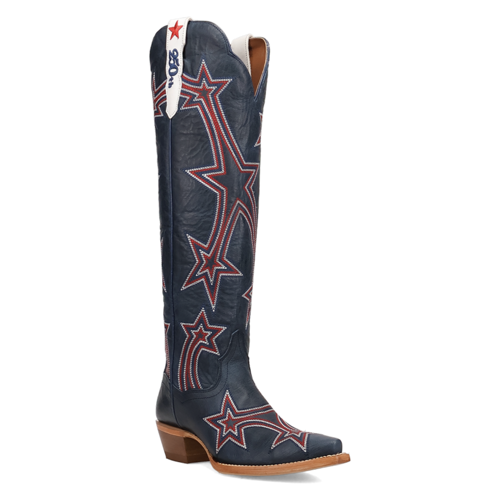 Dan Post Ladies America 250 Embroidered Navy Blue Western Boot - Wild West Boot Store