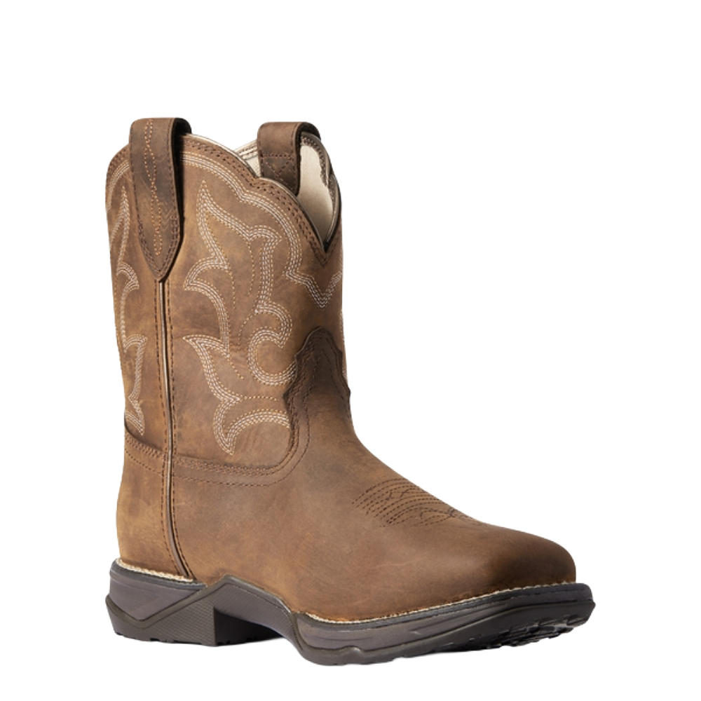 Ariat Ladies Anthem Shortie Waterproof Brown Western Boot 10038428