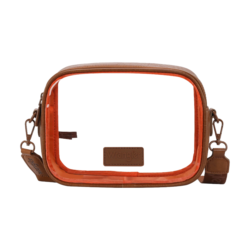 Wrangler Ladies Clear Brown Crossbody Bag/Stadium WG229-603BR