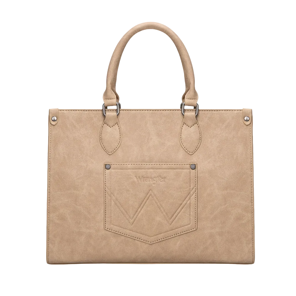 Wrangler Ladies Leopard Print Tan Wide Tote Bag/Crossbody WG296-8625TN