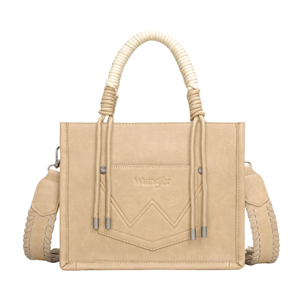Wrangler Ladies Tan Cow Print Tote/Crossbody WG386-8120STN