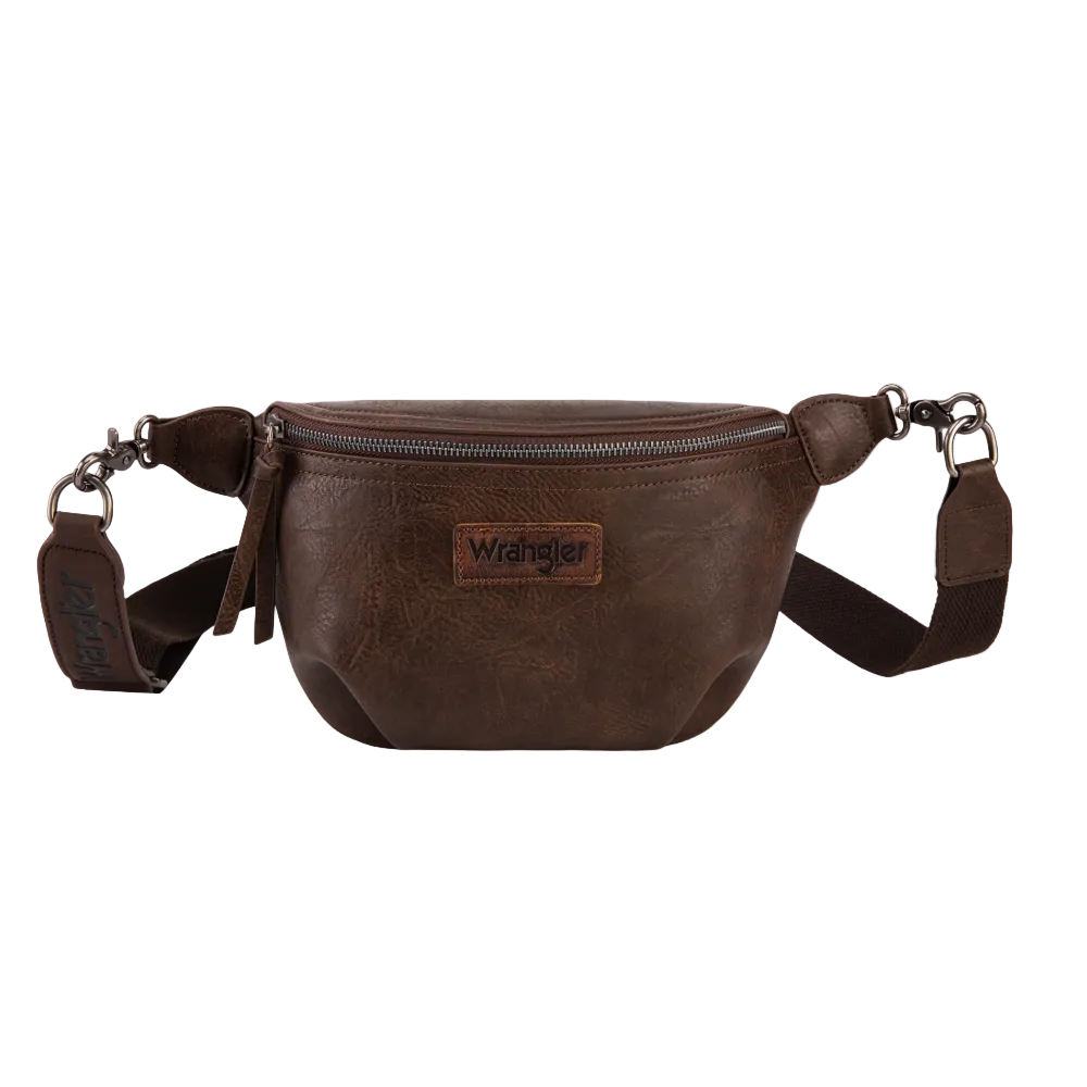 Wrangler Coffee Fanny Pack Belt Sling Bag WG82-194CF