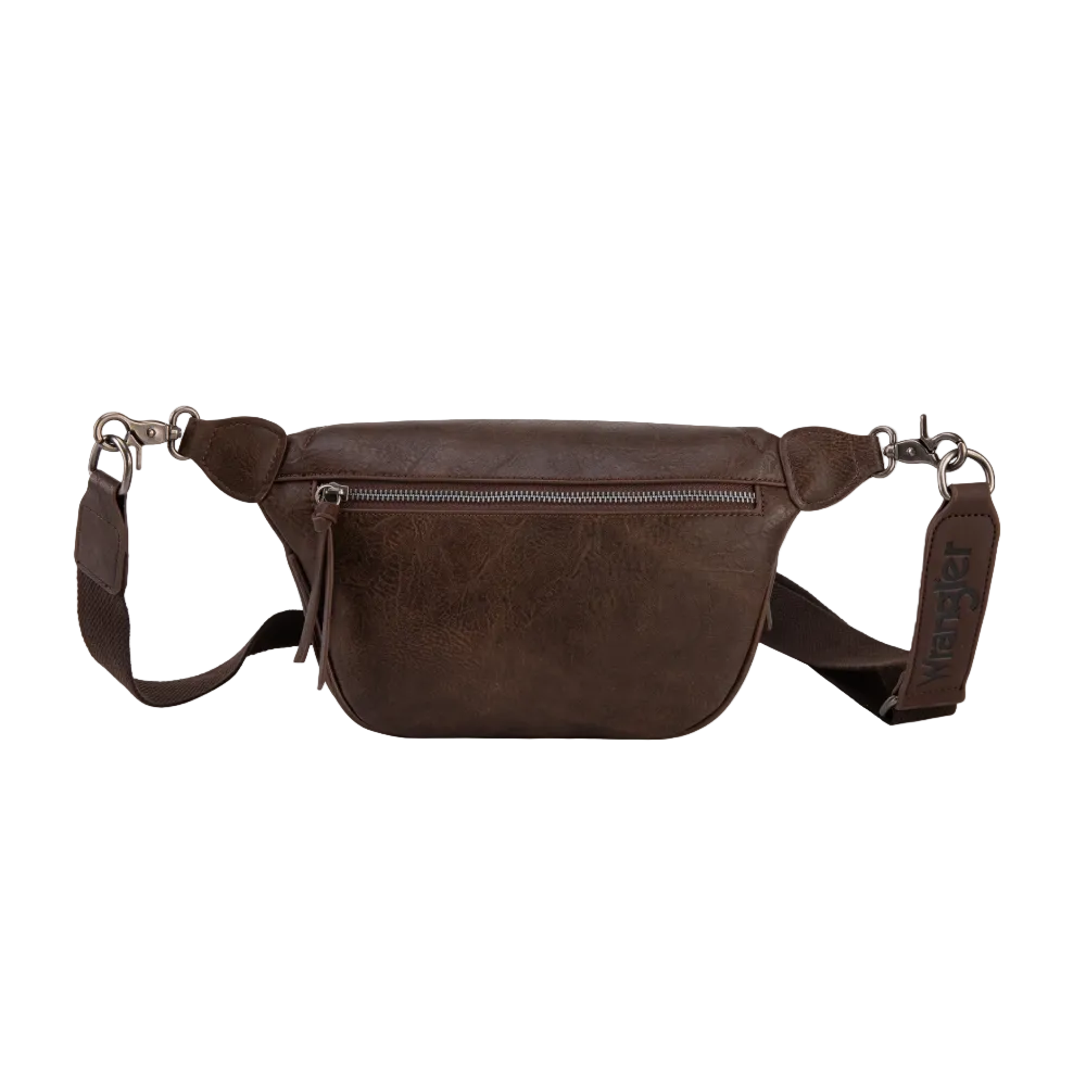 Wrangler Coffee Fanny Pack Belt Sling Bag WG82-194CF