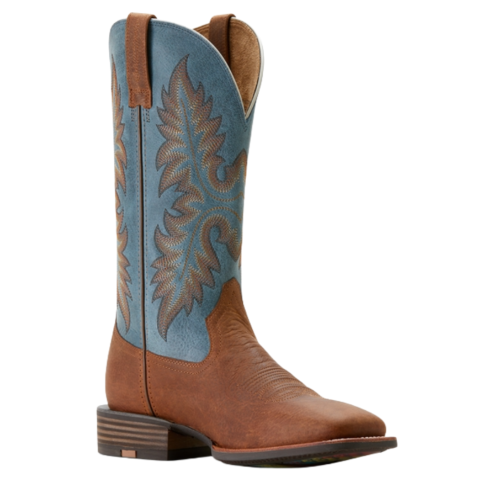 Ariat Men's Hudson Wicker Brown Wide Square Toe Cowboy Boot 10053739