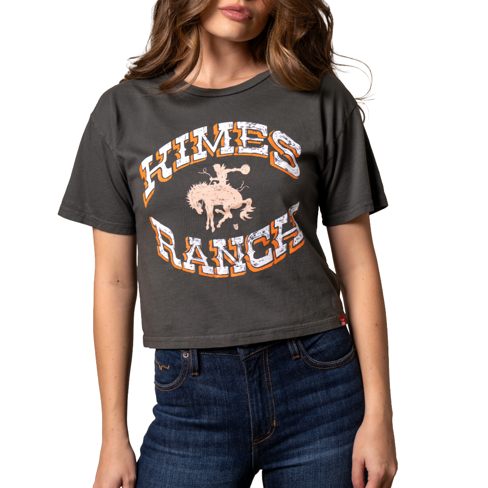 Kimes Ranch Ladies Lucky B Bucking Pepper Cropped T-Shirt WSH0000103-BK003