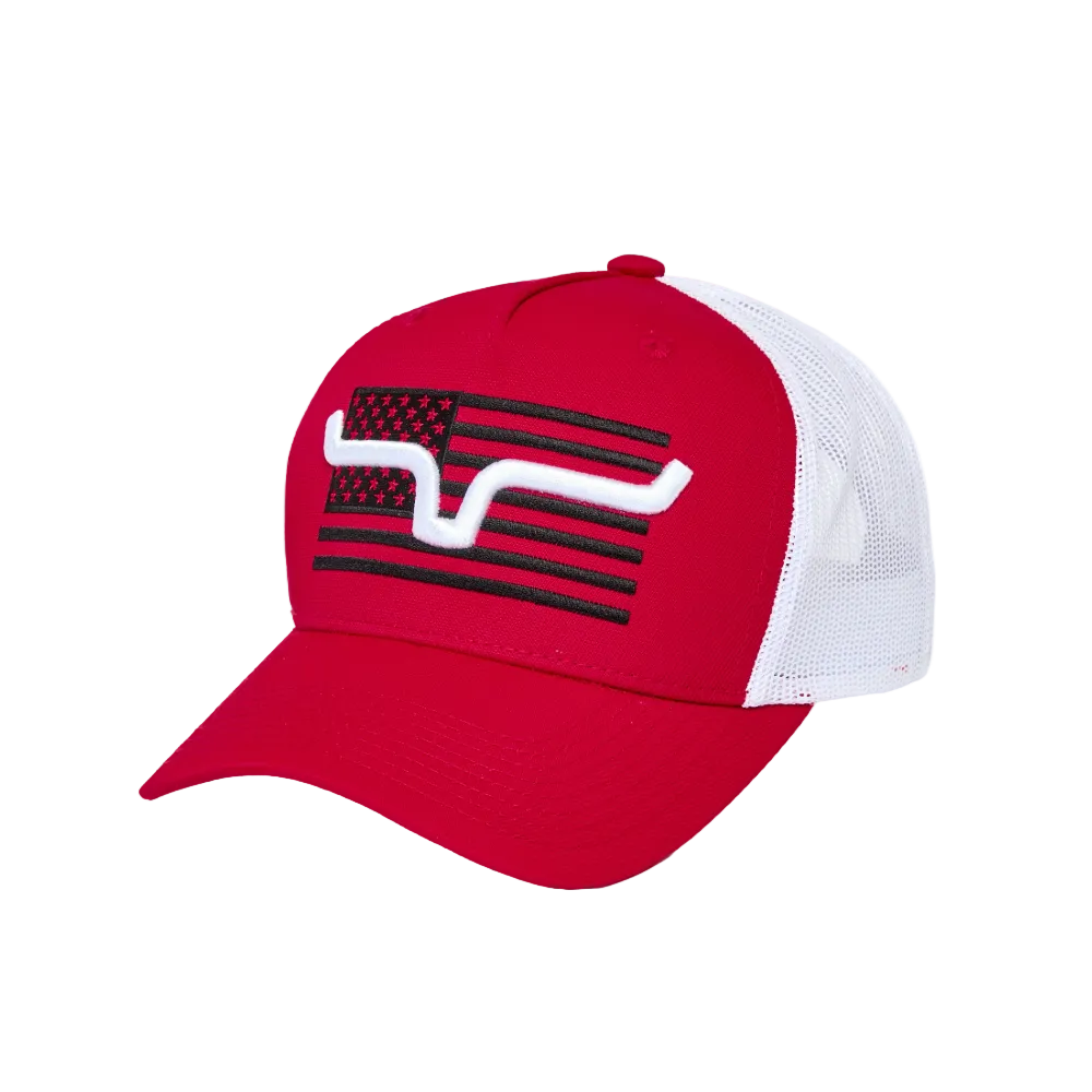 Kimes Ranch Capital Red Trucker Cap UHA0000213-RD001