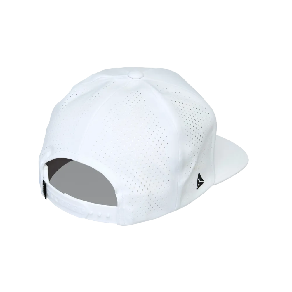 Kimes Ranch Vista Solid White Perforated Trucker Cap UHA0000229-WE001