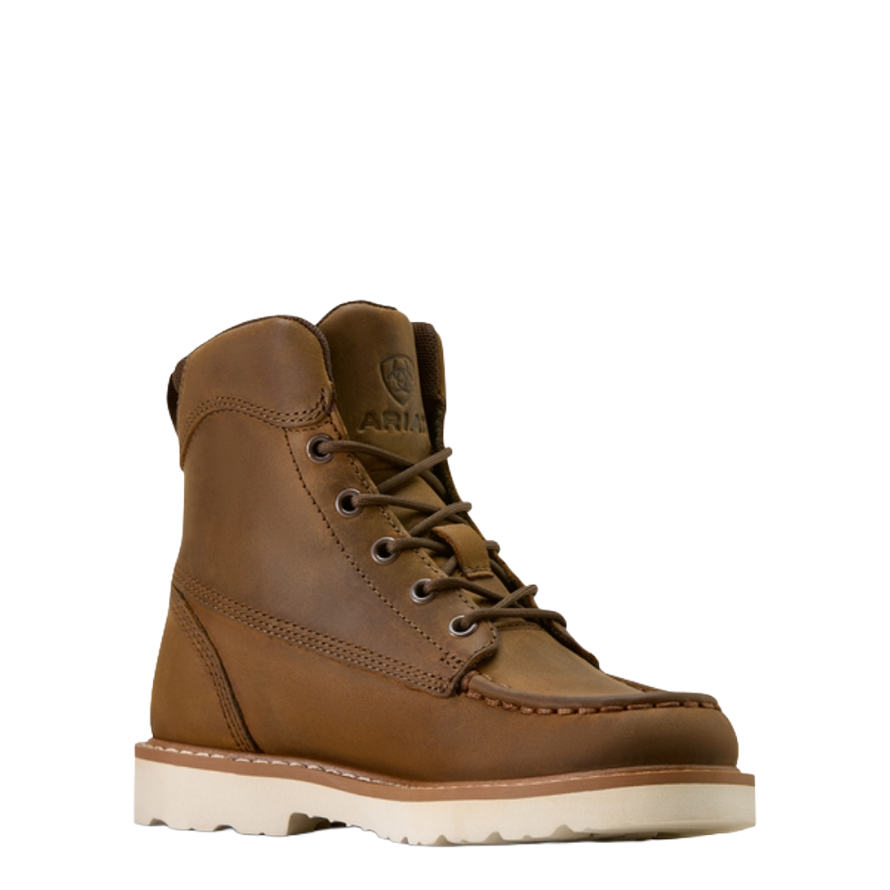 Ariat Youth Lift Lacer Distressed Brown Moc Toe Boot 10074182